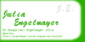 julia engelmayer business card